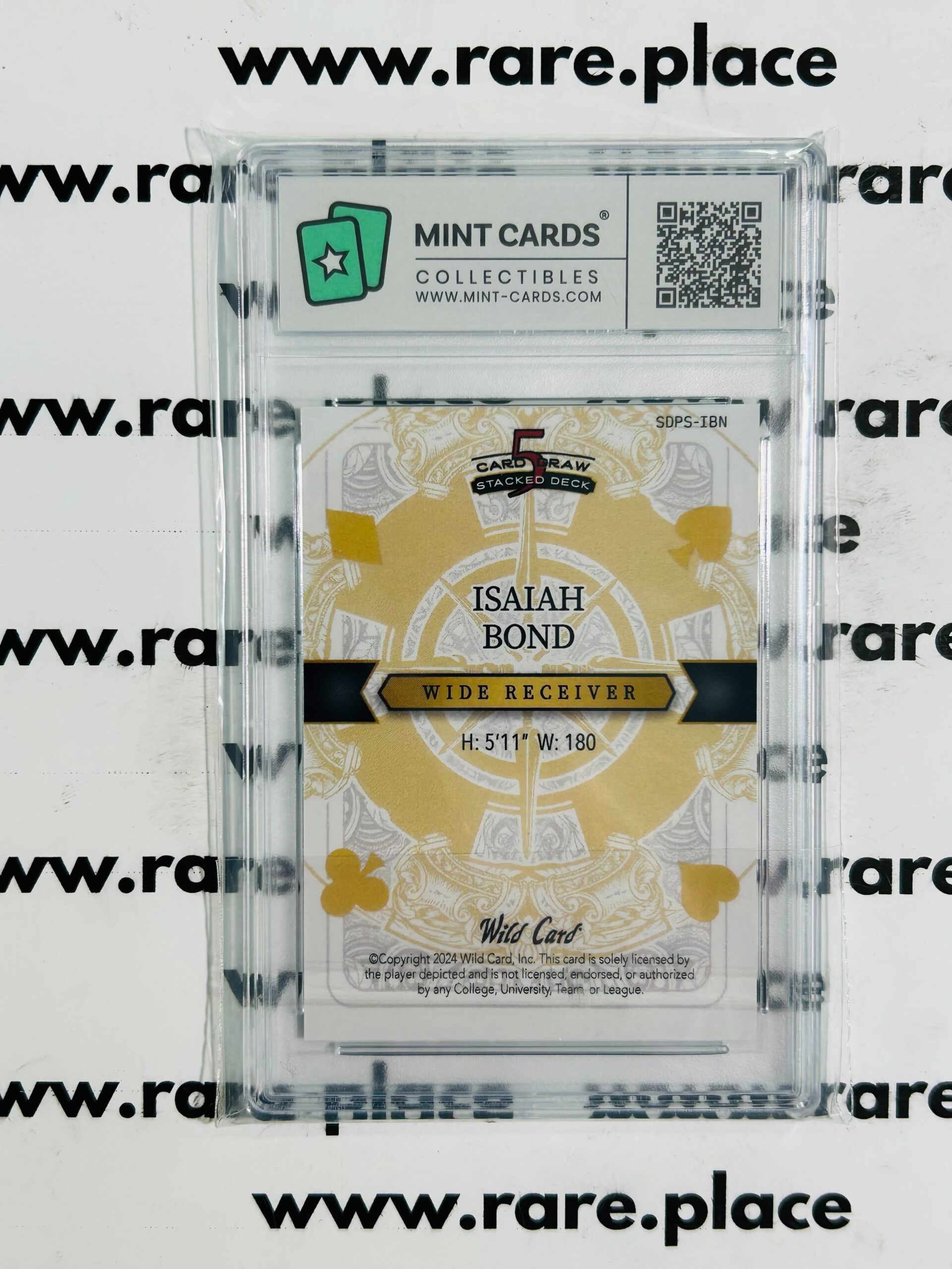 2024 Wild Card Isaiah Bond #SDPD-IBN GEM MT 10 - Image 2