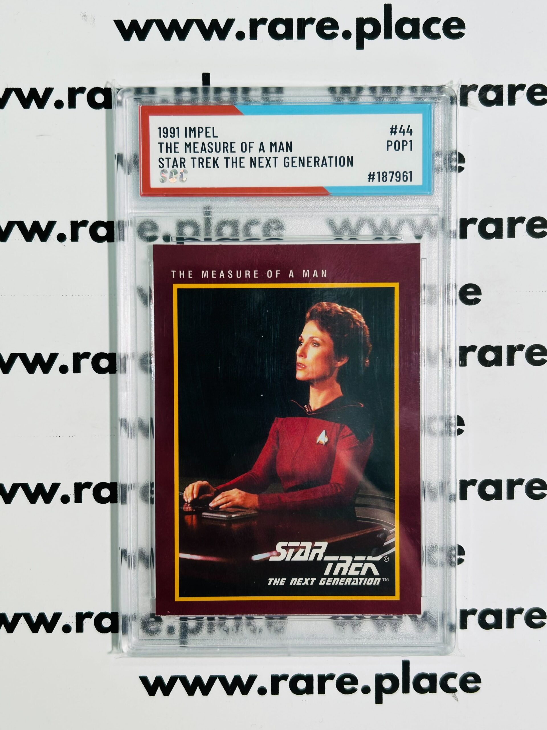 1991 Impel The Measure Of A Man Star Trek The Next Generation #44 SOC POP1
