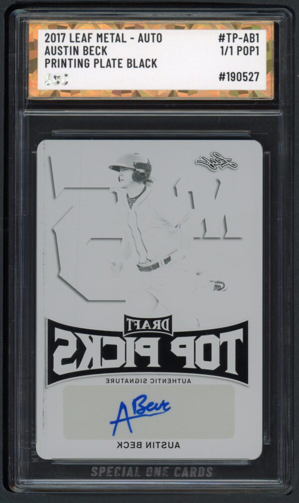 2017 LEAF METAL #TP-AB1 AUSTIN BECK  SOC POP1