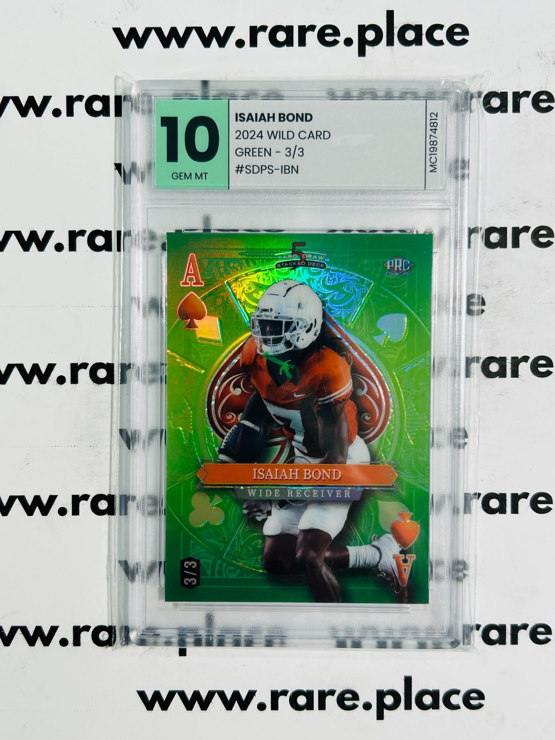 2024 Wild Card Isaiah Bond #SDPD-IBN GEM MT 10