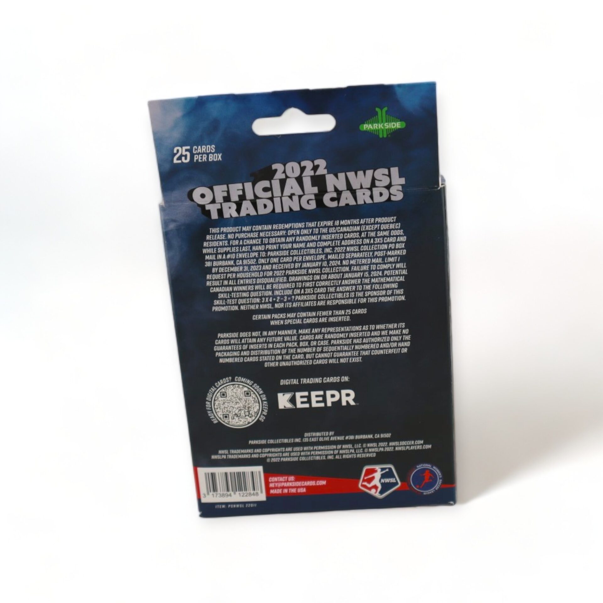 2022 PARKSIDE Official Nwsl Trading Cards - Wax Sealed Box - Image 2