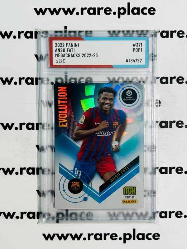 name: 2022 Panini Ansu Fati Megacracks 2022-23 #371 SOC POP 1