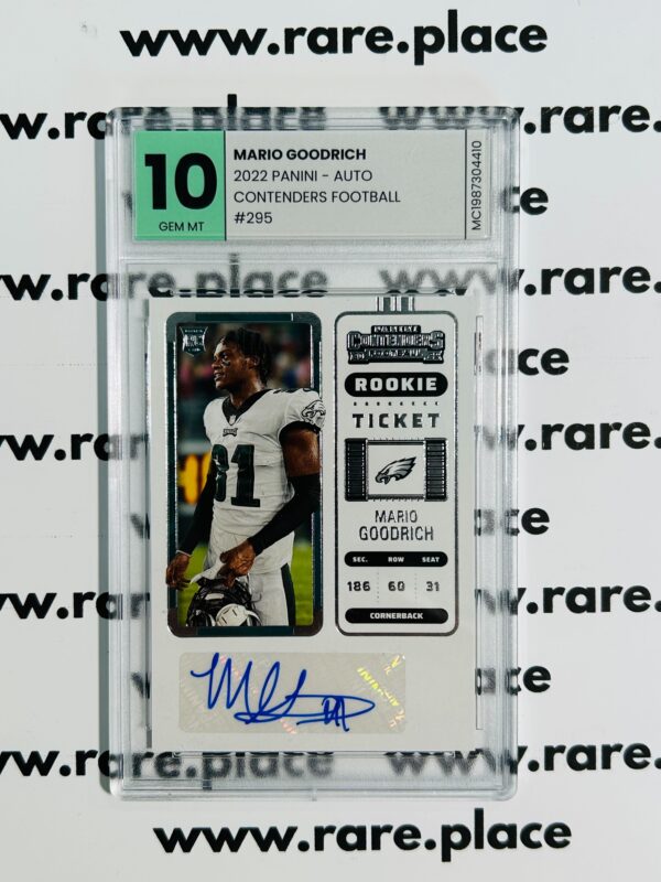 2022 Panini - Auto Mario Goodrich Contenders Football #295 GEM MT 10