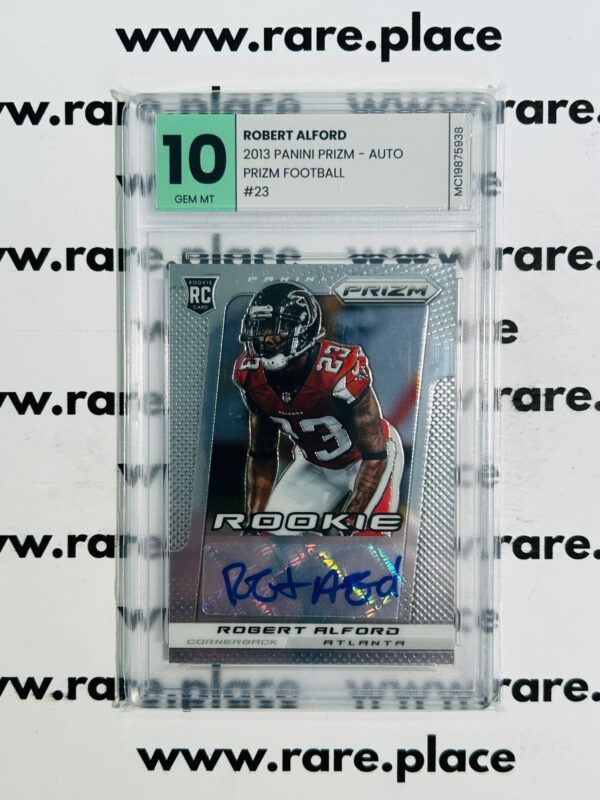 2013 Panini Prizm – Auto Robert Alford Prizm Football #23 GEM MINT 10