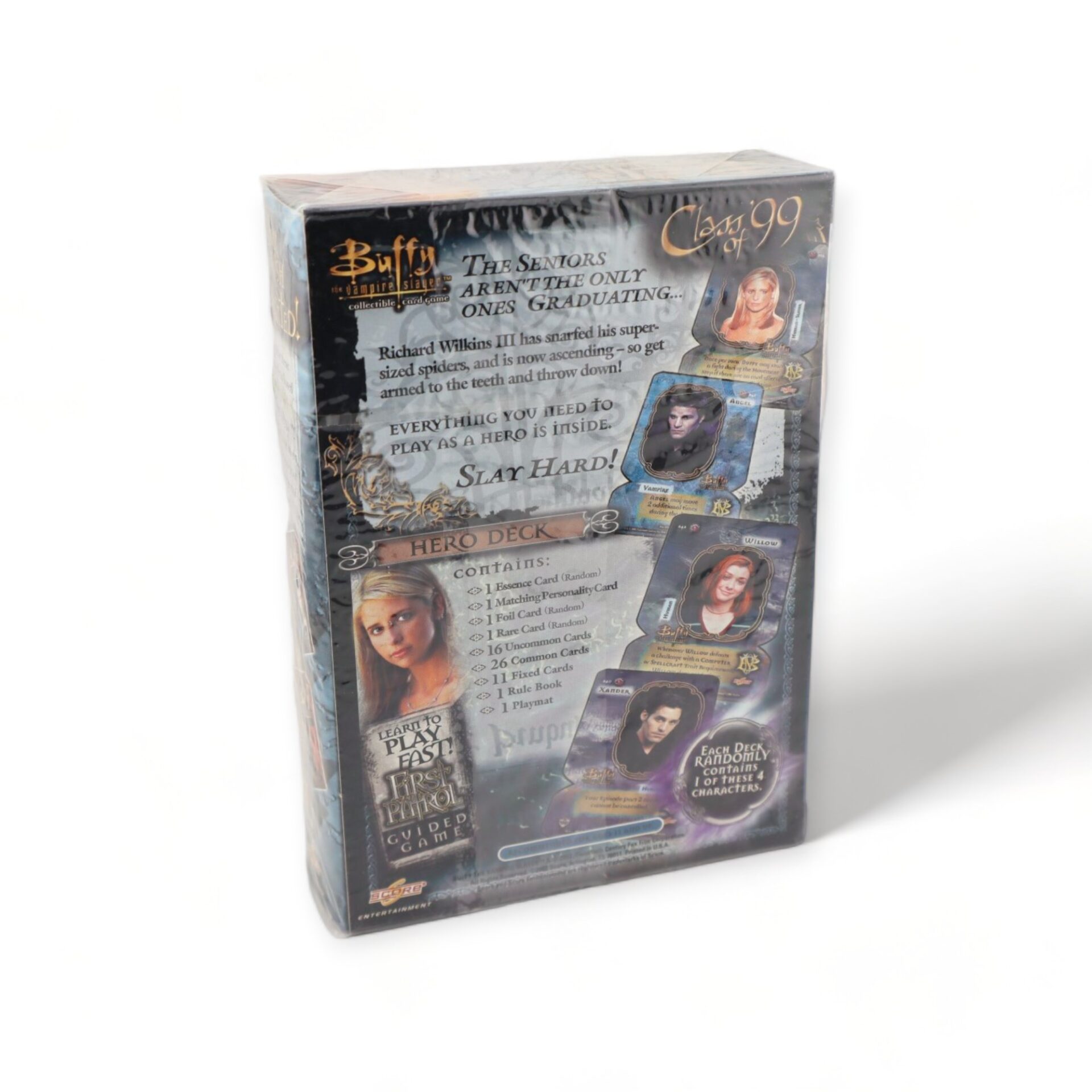 2002 Buffy The Vampire Slayer Class Of '99 Hero Deck Wax Sealed Box SCORE - Image 2