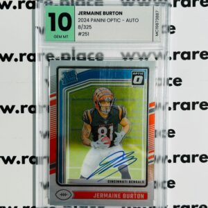 2024 Panini Optic - Auto Jermain Burton #251 GEM MT 10