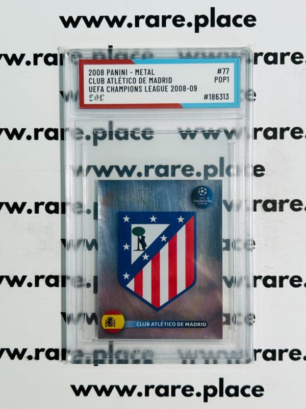 2008 Panini – Metal Clube Atlético de Madrid Uefa Champions League 2008-09 #77 SOC POP1