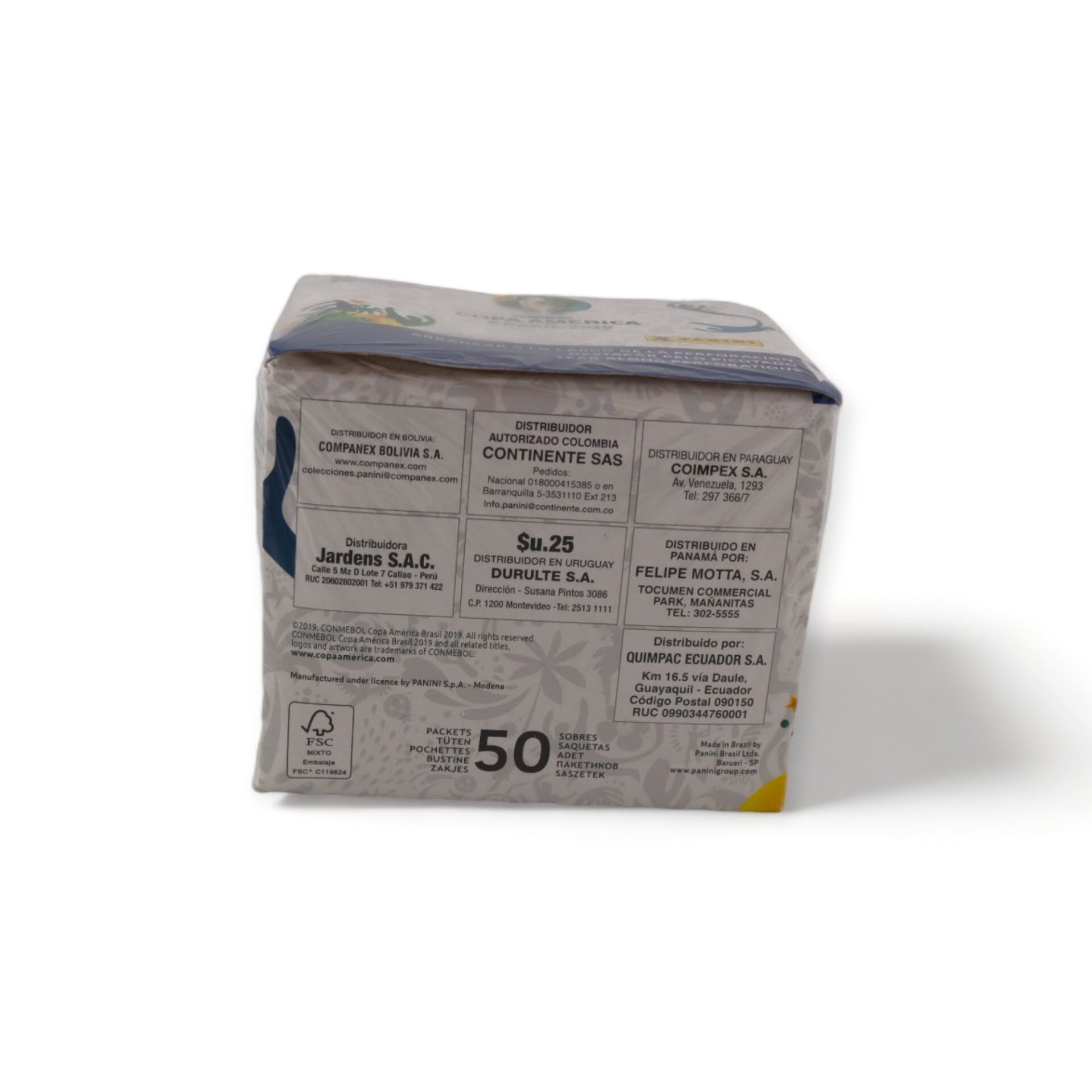 2019 Conmebol Copa America Brasil Album Stickers - Wax Sealed Box PANINI - Image 4