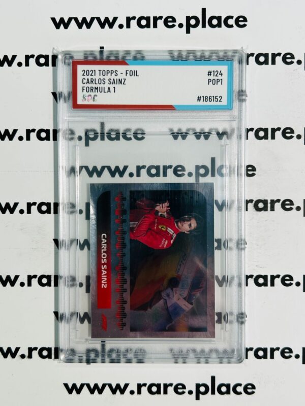 2021 Topps – Foil Carlos Sainz Formula 1 #124 SOC POP1