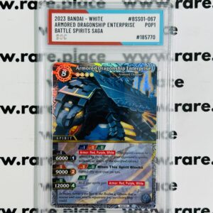 2023 Bandai - White Armored Dragonship Enterprise Battle Spirits Saga #BSS01-067 SOC POP1