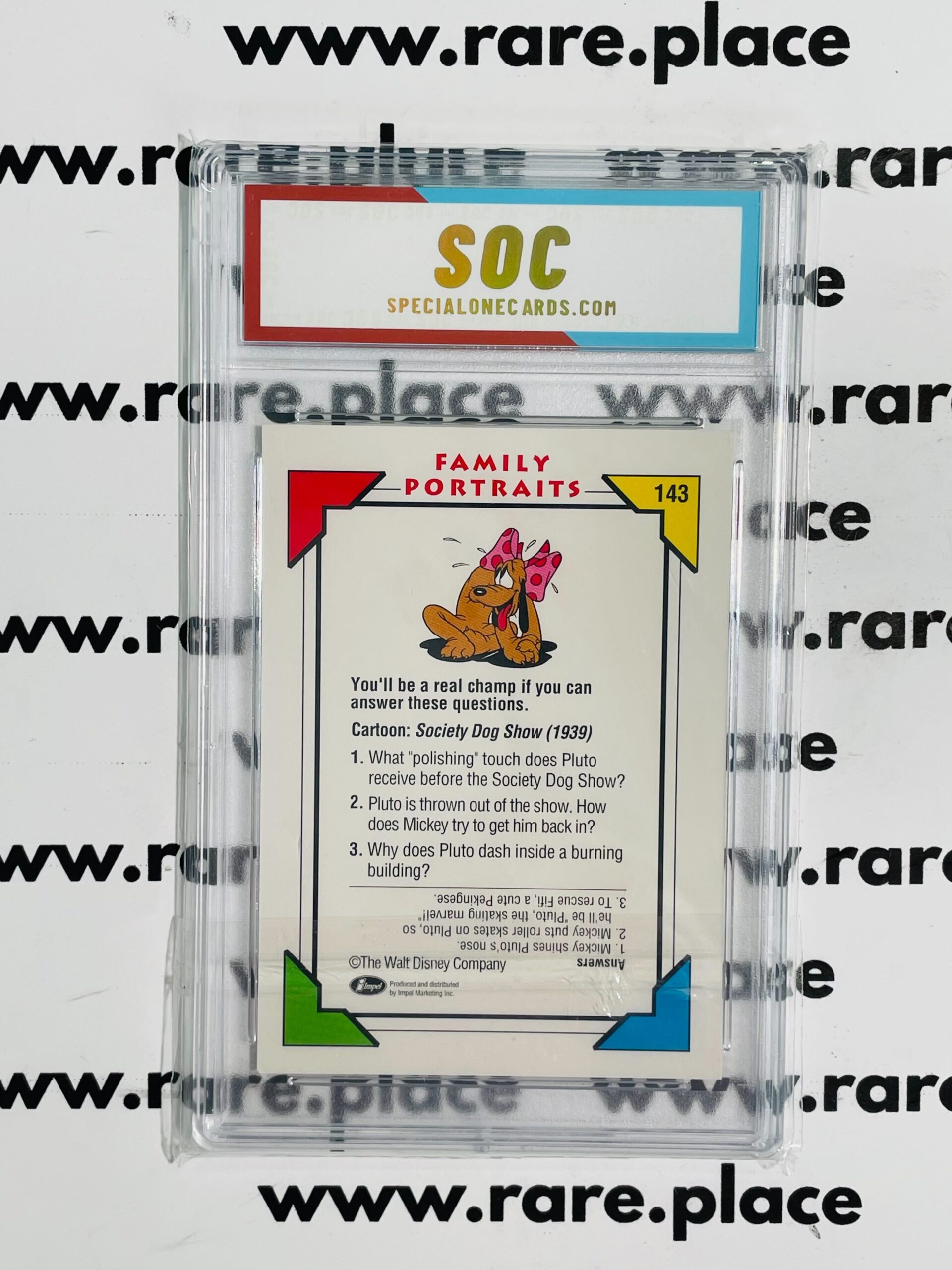 1991 Impel Society Dog Show (1939) Disney Family Portraits #143 SOC POP1 - Image 2