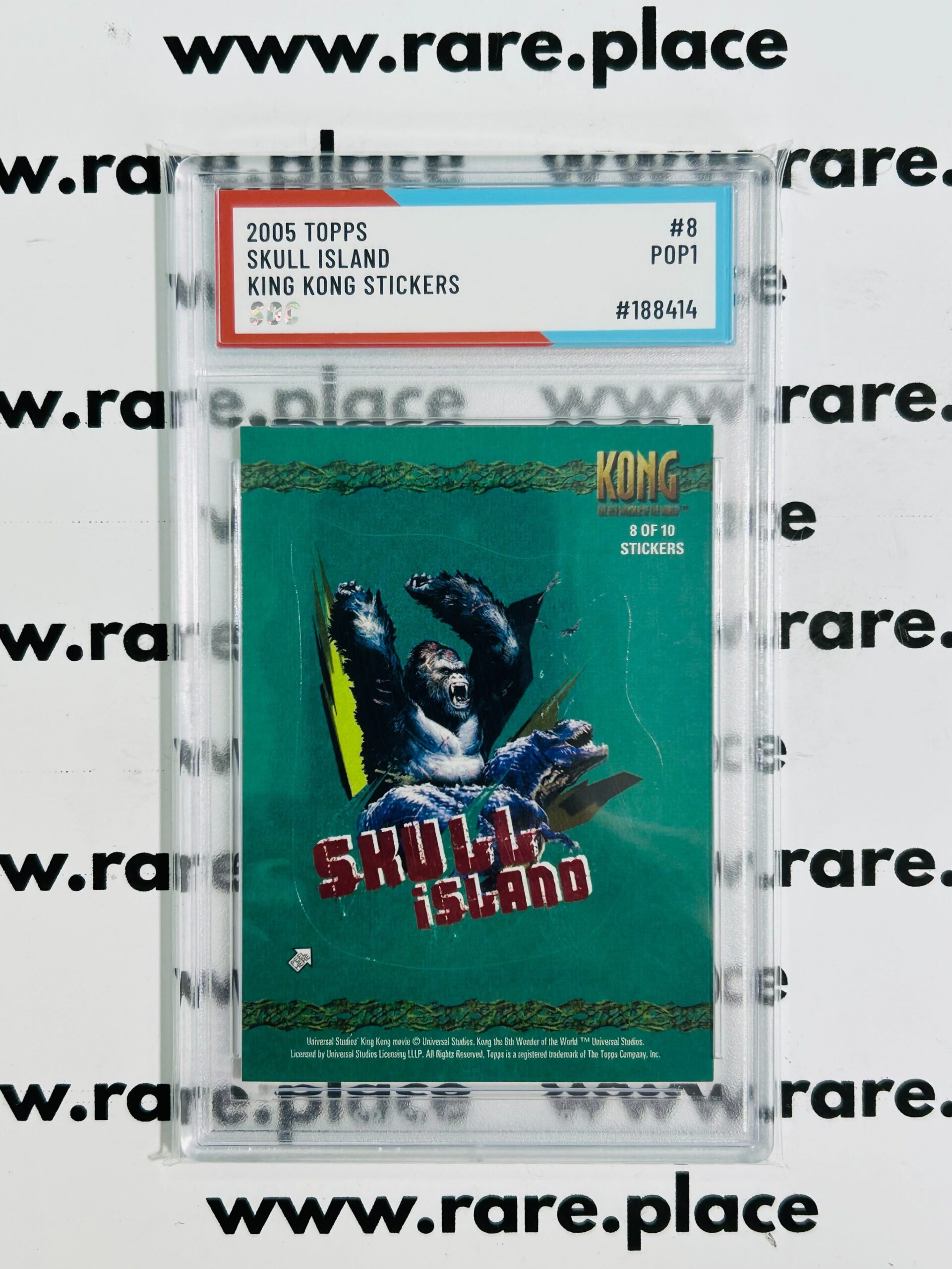 2005 Topps Skull Island King Kong Stickers #8 SOC POP1