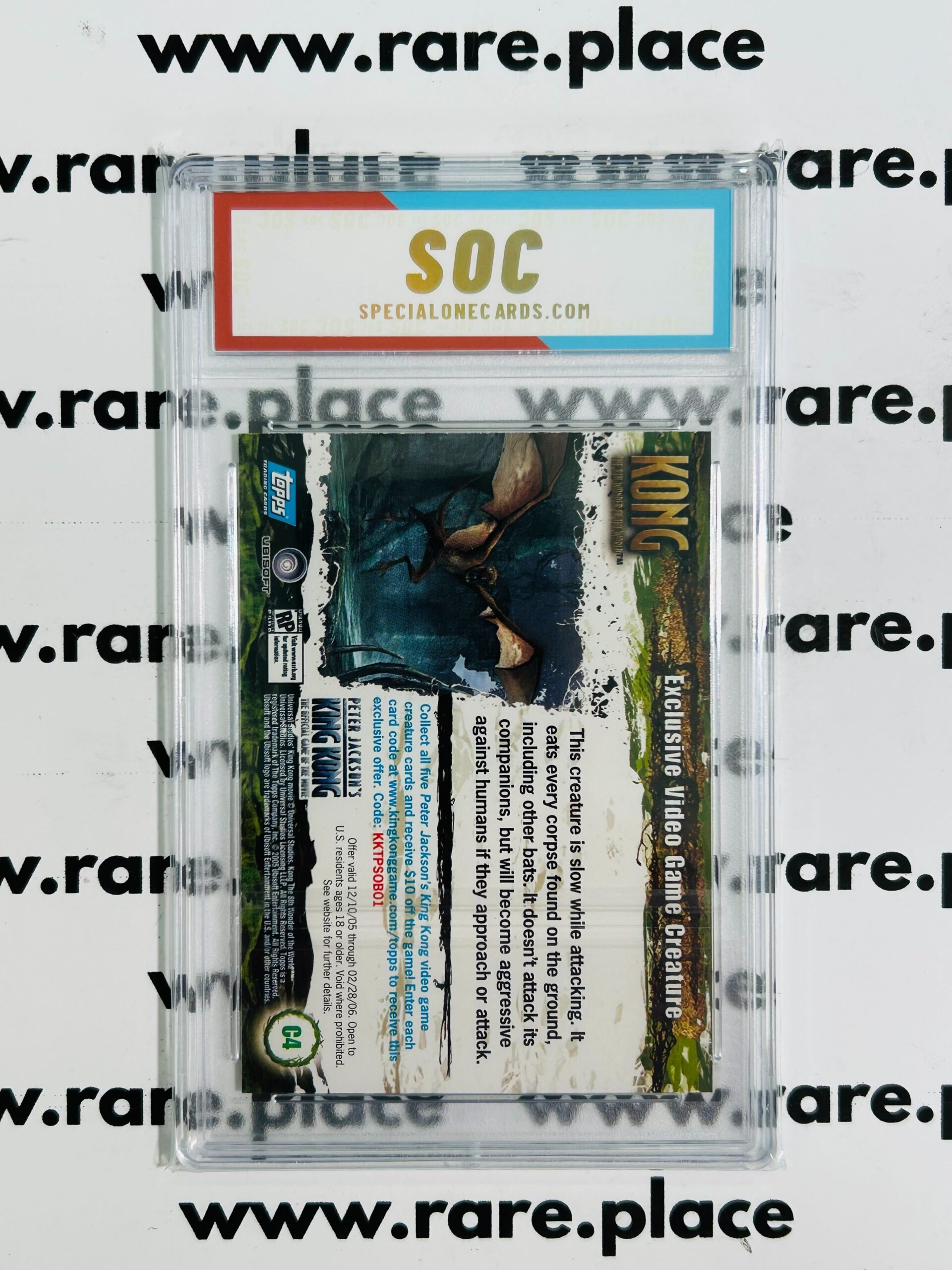 2005 Topps Kin Kong Video Game Creatures #C4 SOC POP1 - Image 2