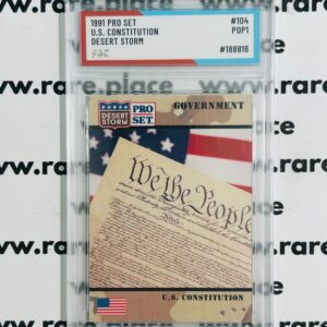 1991 Pro Set U.S. Constitution Desert Storm #104 SOC POP1