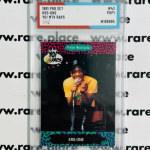1991 Pro Set Krs-One Yo! Mtv Raps #43 SOC POP1