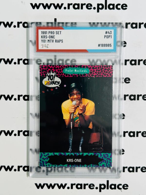 1991 Pro Set Krs-One Yo! Mtv Raps #43 SOC POP1