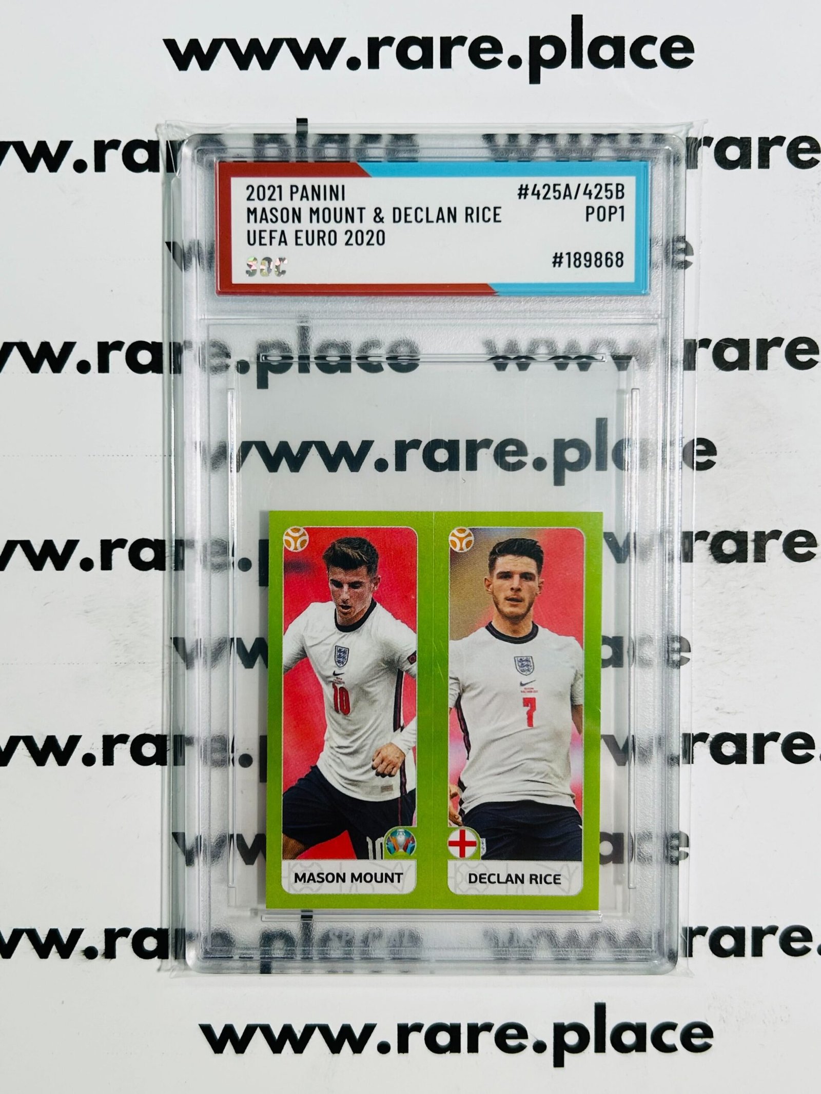 2021 Panini Mason Mount & Declan Rice Uefa Euro 2020 #425 SOC POP1