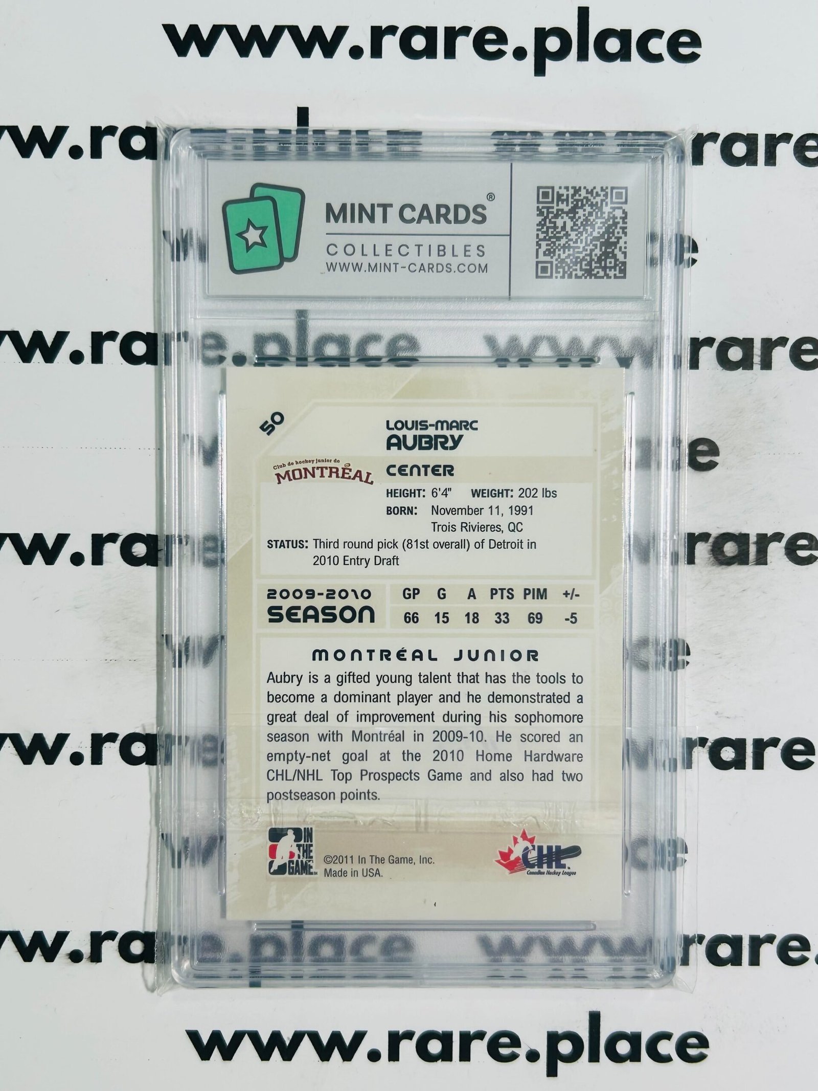 2011 Upper Deck - Auto Louis-Marc #50 MINT 9 - Image 2