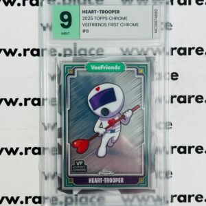 2025 Topps Chrome Heart-Trooper Veefriends First Chrome #8 MINT 9