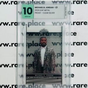 2024 Leaf Metal Michael B. Jordan Proof – Clear Silver 1/1 GEM MINT 10