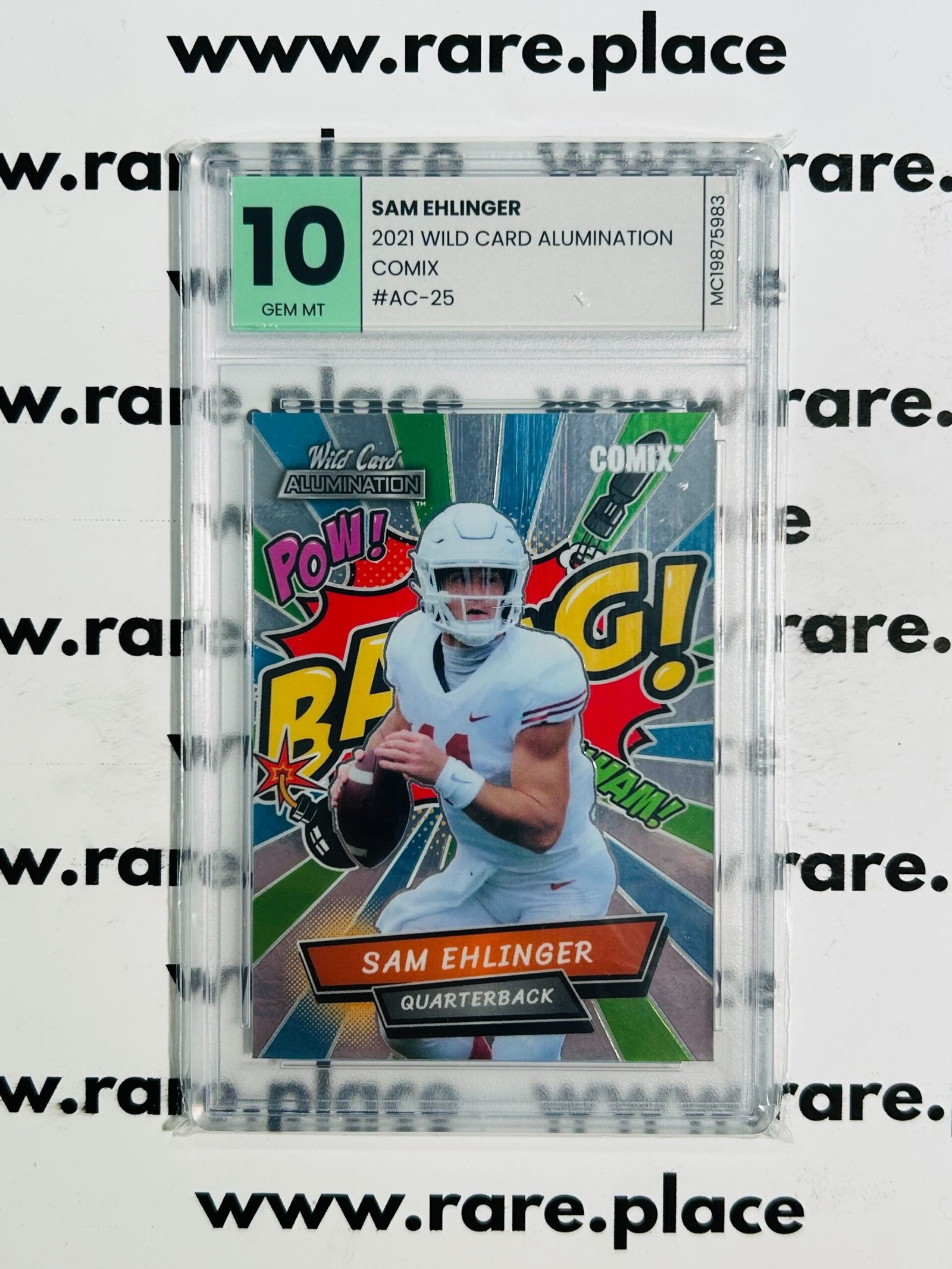 2021 Wild Card Alumination Sam Ehlinger Comix #AC-25 1/1