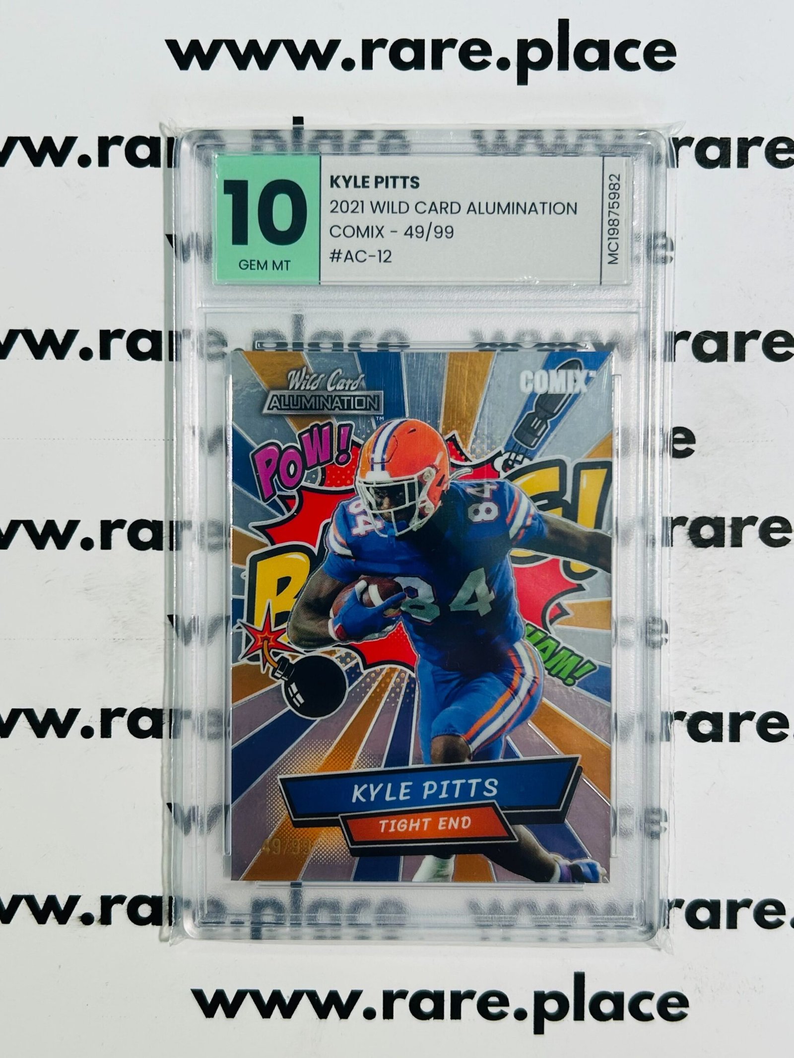 2021 Wild Card Alumination Kyle Pitts Comix #AC-12 GEM MT 10