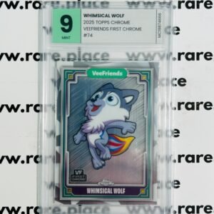 2025 Topps Chrome Whimsical Wolf Veefriends First Chrome #74 MINT 9