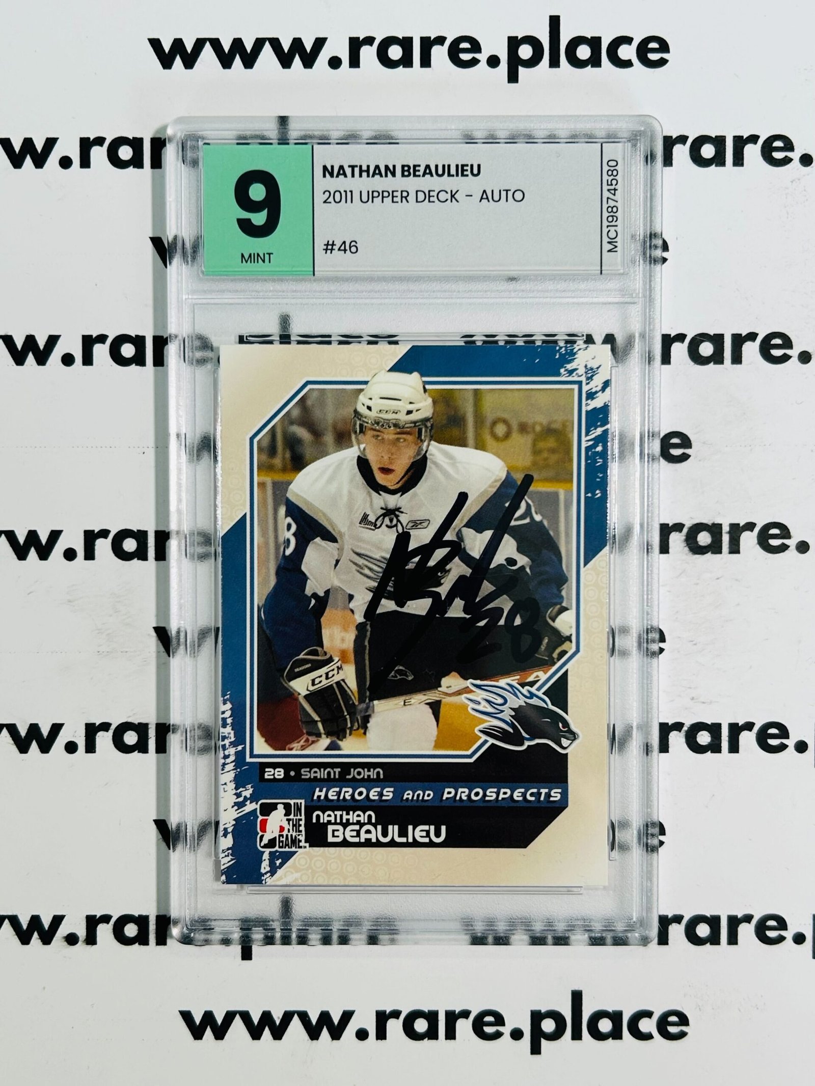 2011 Upper Deck - Auto Nathan Beaulieu #46 Mint 9