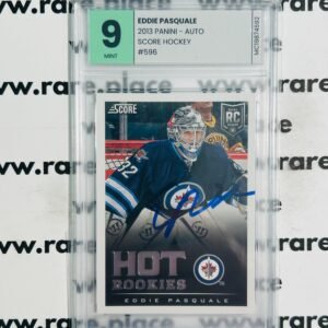 2013 Panini - Auto Eddie Pasquale Score Hockey #596 MINT 9