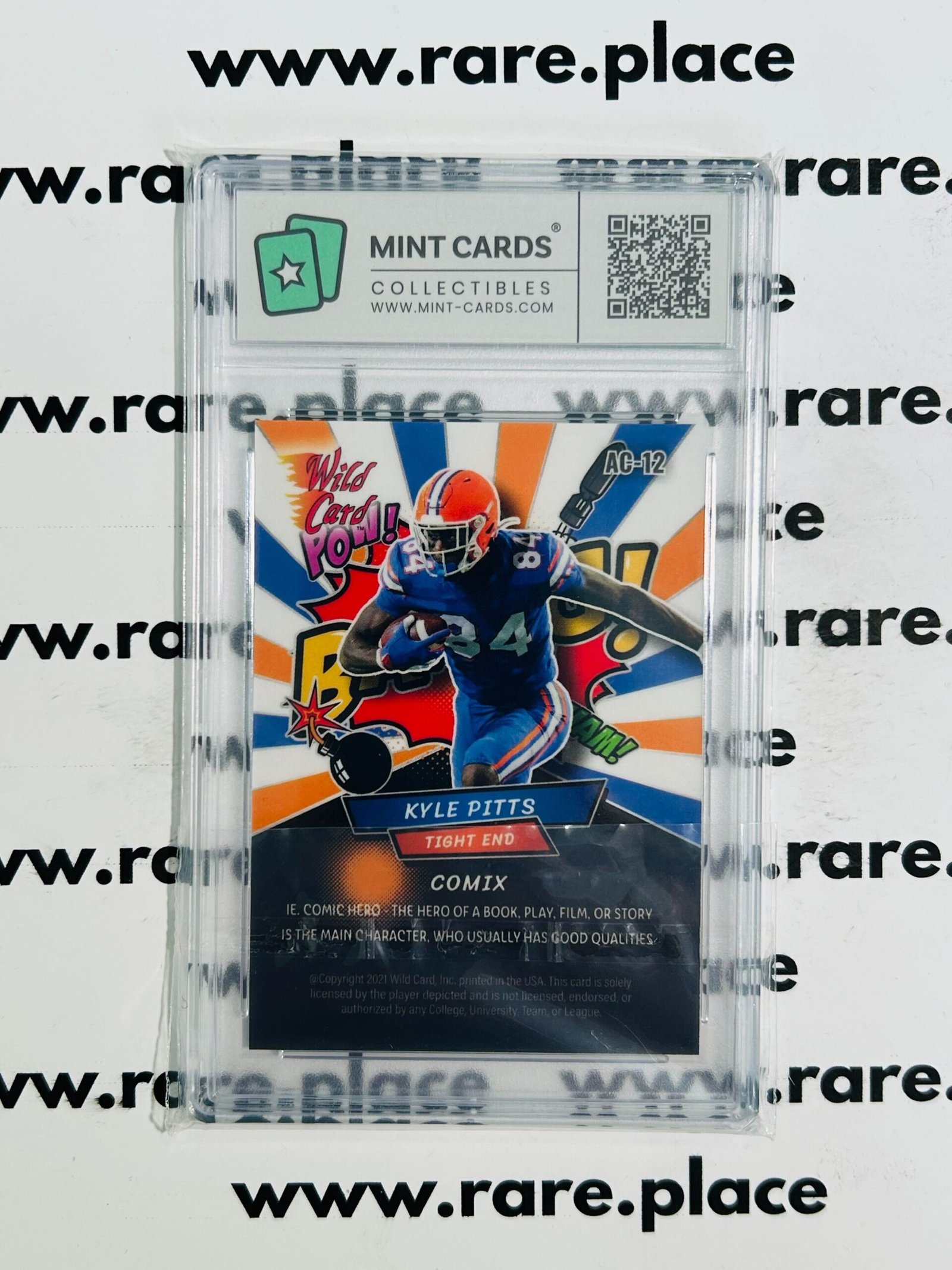 2021 Wild Card Alumination Kyle Pitts Comix #AC-12 GEM MT 10 - Image 2