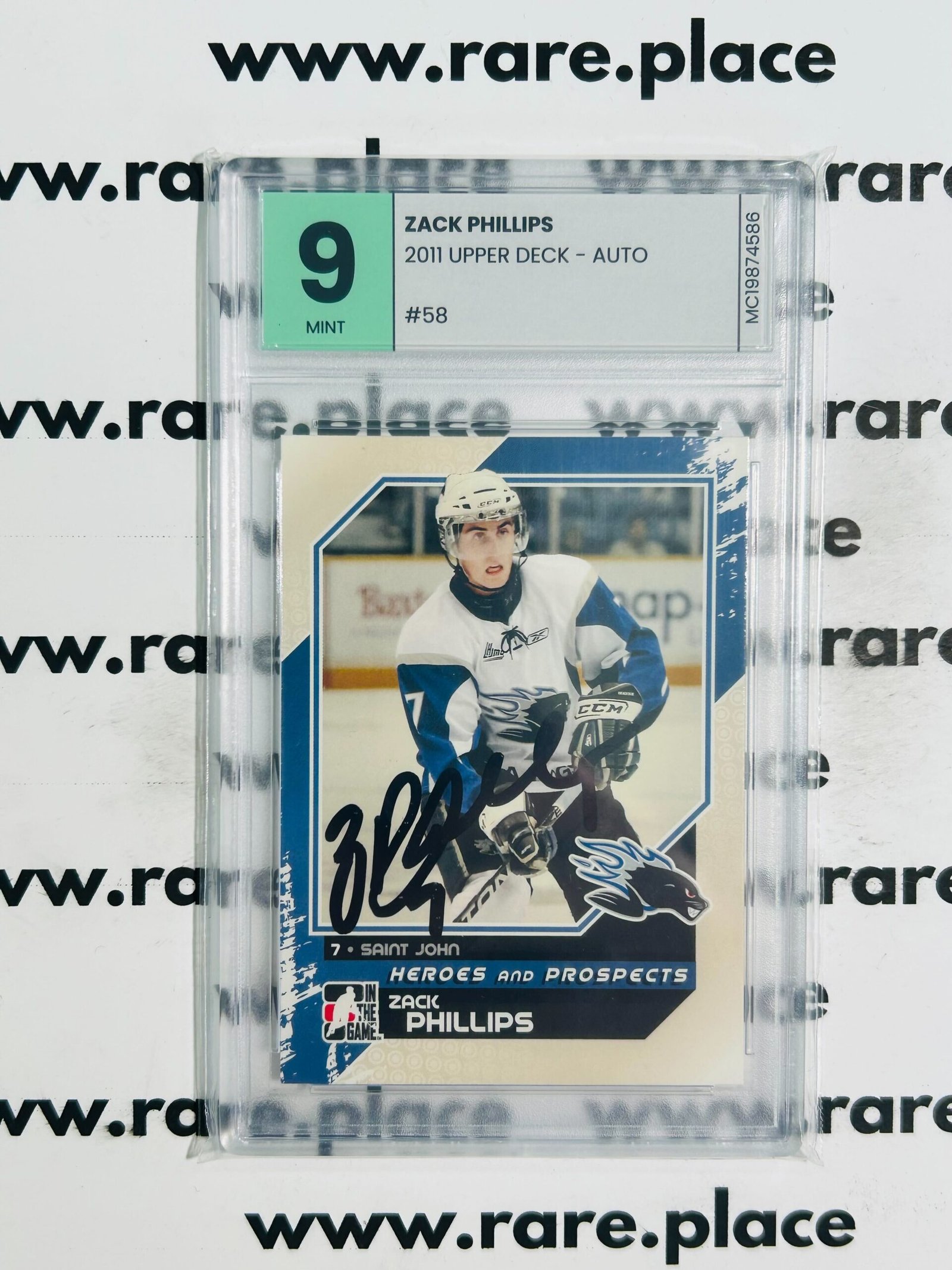 2011 Upper Deck - Auto Zack Phillips #58 MINT 9