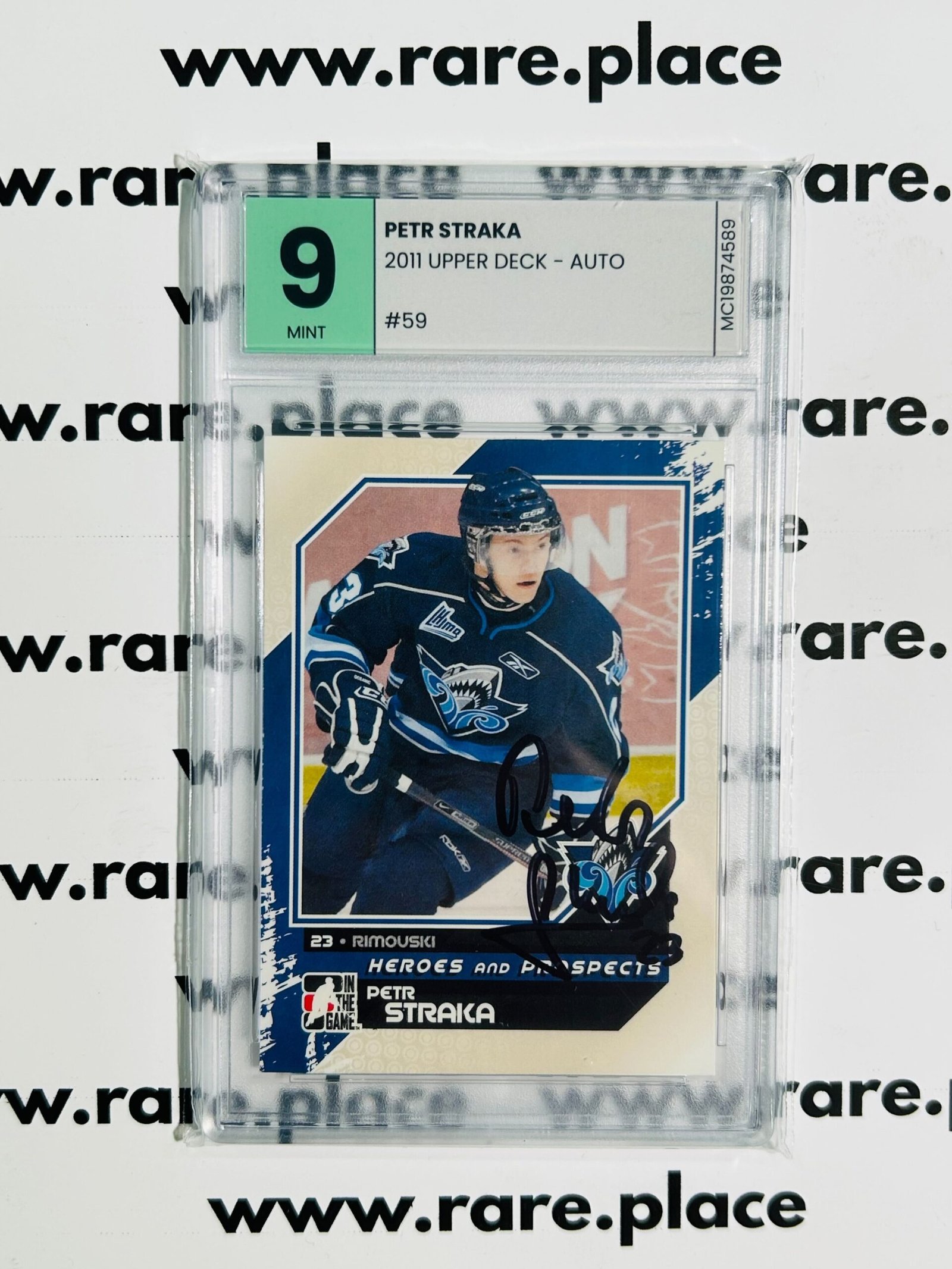 2011 Upper Deck – Auto Petr Straka #59 MINT 9