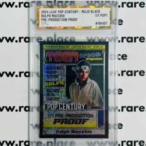 2024 Leaf Pop Century – Mojo Black Ralph Macchio Pre-Production Proof 1/1 SOC POP1