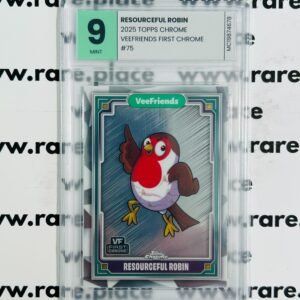 2025 Topps Chrome Resourceful Robin Veefriends First Chrome #75 MINT 9