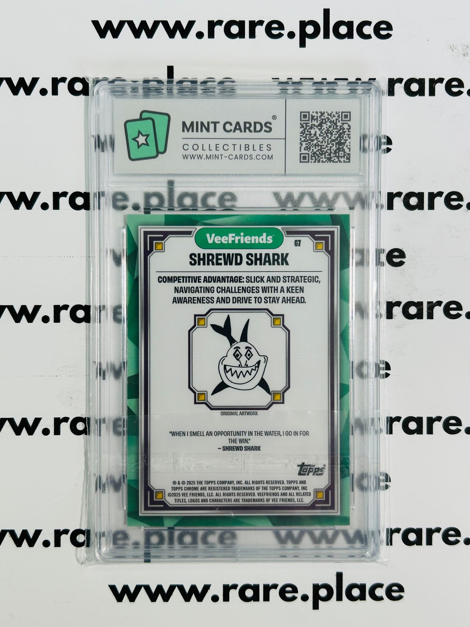 2025 Topps Chrome Shrewd Shark Veefriends First Chrome #67 MT-GEM MT 9.5 - Image 2