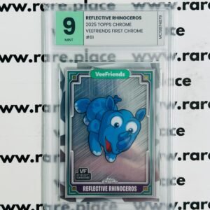 2025 Topps Chrome Reflective Rhinoceros Veefriends First Chrome #61 MINT 9