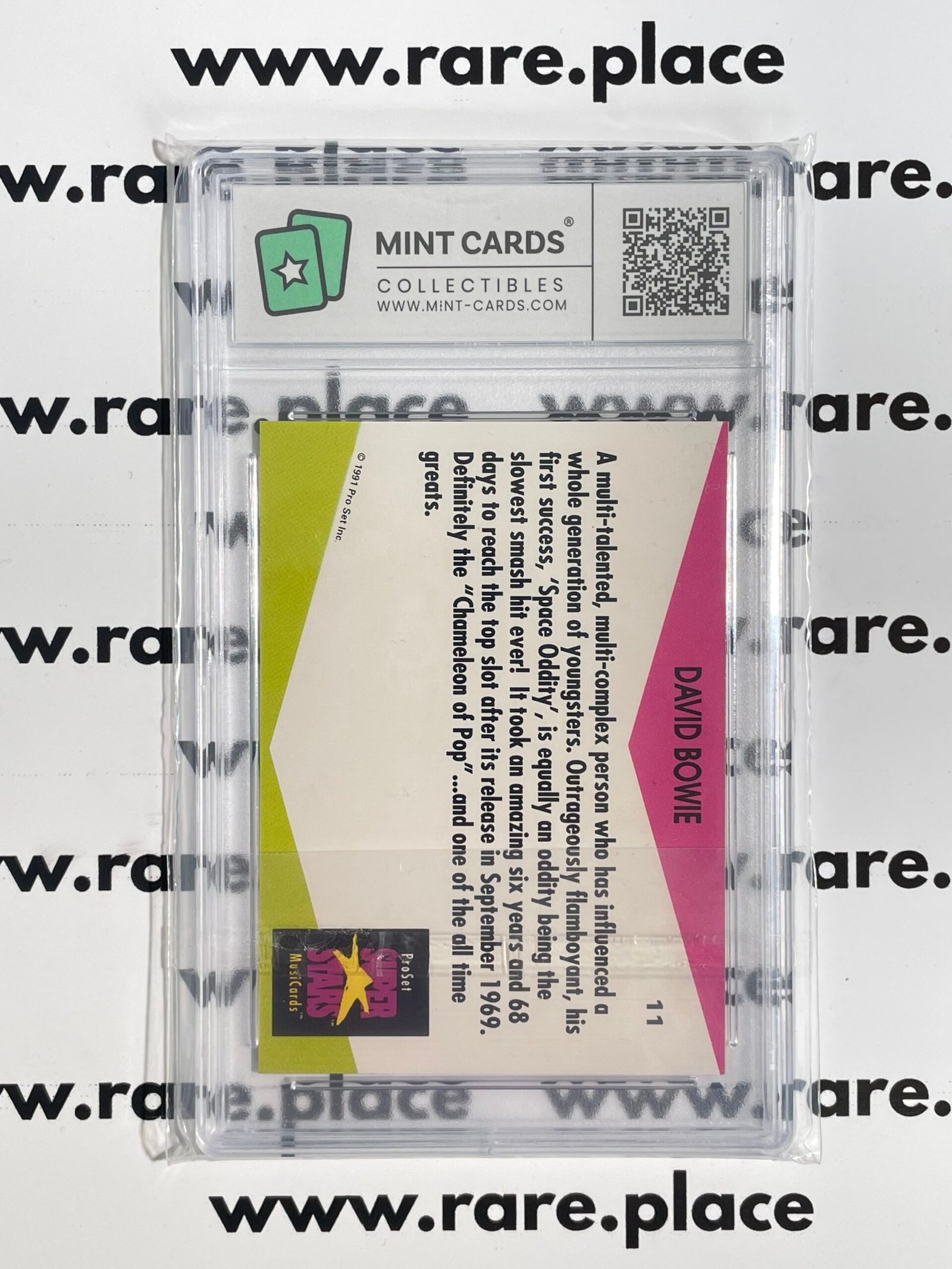 1991 PRO SET DAVID BOWIE SUPER STARS MUSICARDS #11 MCG 8 - Image 2