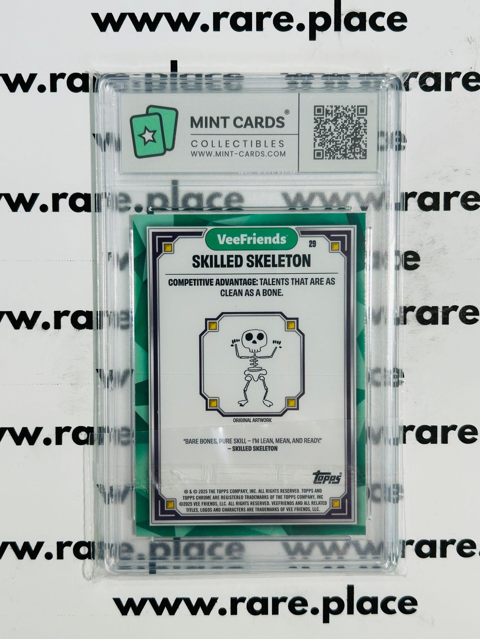 2025 Topps Chrome Skilled Skeleton Veefriends First Chrome #29 MINT 9 - Image 2