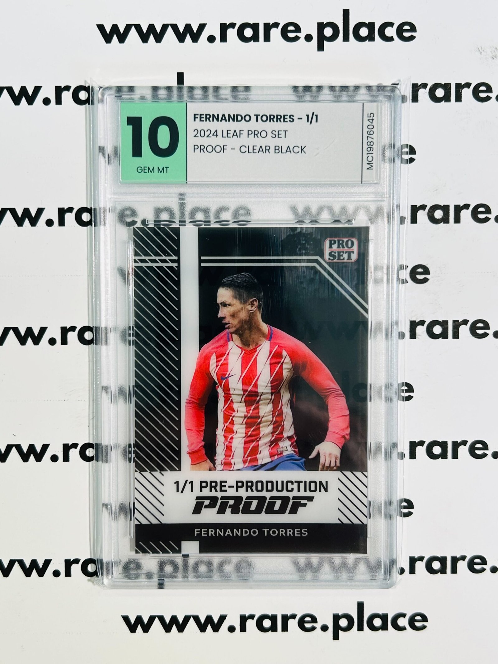 2024 Leaf Pro Set – Fernando Torres 1/1 Proof Clear Black GEM MINT 10