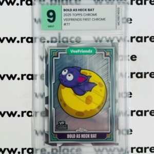 2025 Topps Chrome Bold As Heck Bat Veefriends First Chrome #77 MINT 9