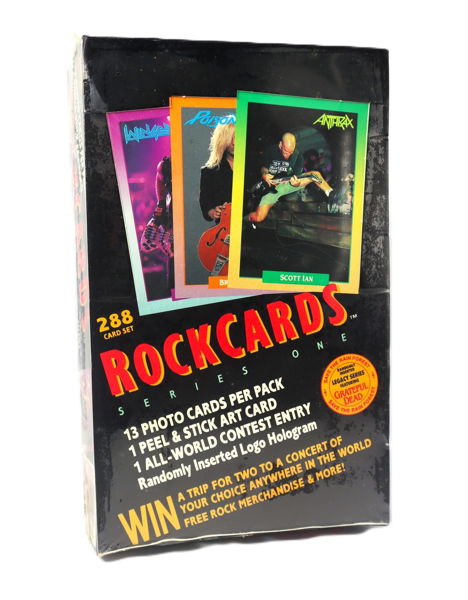 1991 RockCards- Series One 288 Cards Wax Sealed Box
