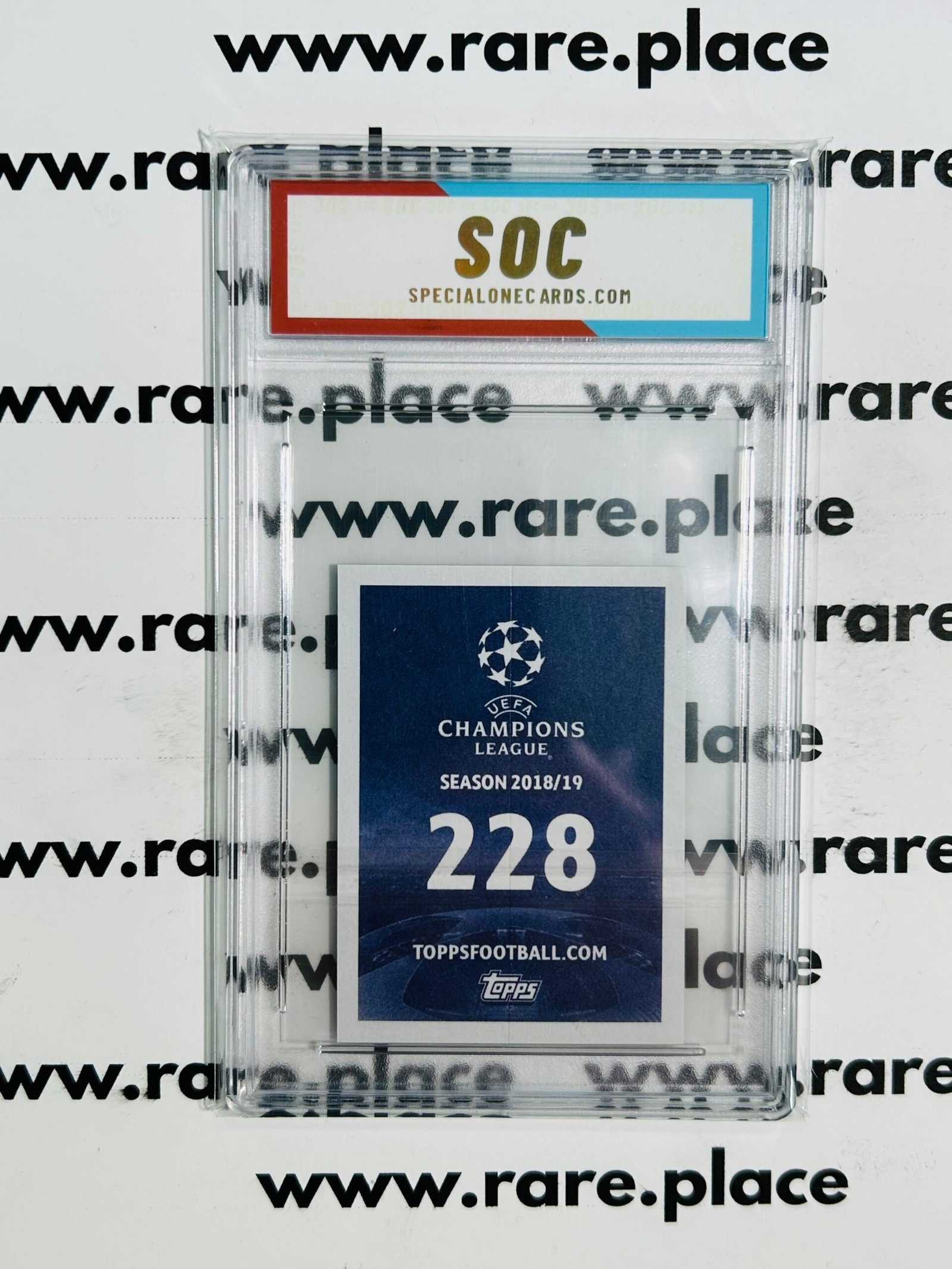 2018 Topps Mohamed Salah Uefa Champions League #191 SOC POP1 - Image 2