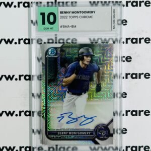 2022 Topps Chrome Benny Montgomery #BMA-BM GEM MT 10