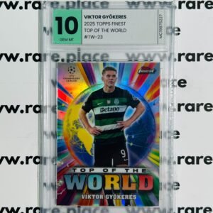 2025 Topps Finest – Viktor Gyokeres Top Of The World #TW-23 GEM MINT 10
