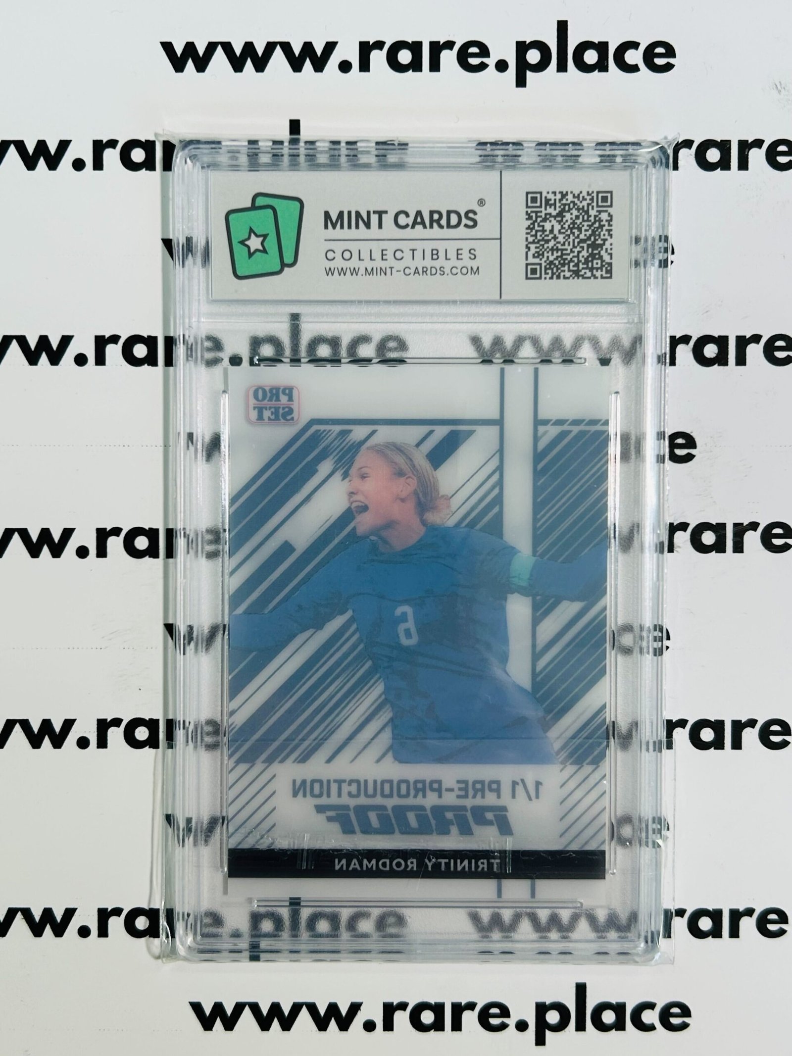 2024 Leaf Pro Set – Trinity Rodman 1/1 Proof Clear White GEM MINT 10 - Image 2