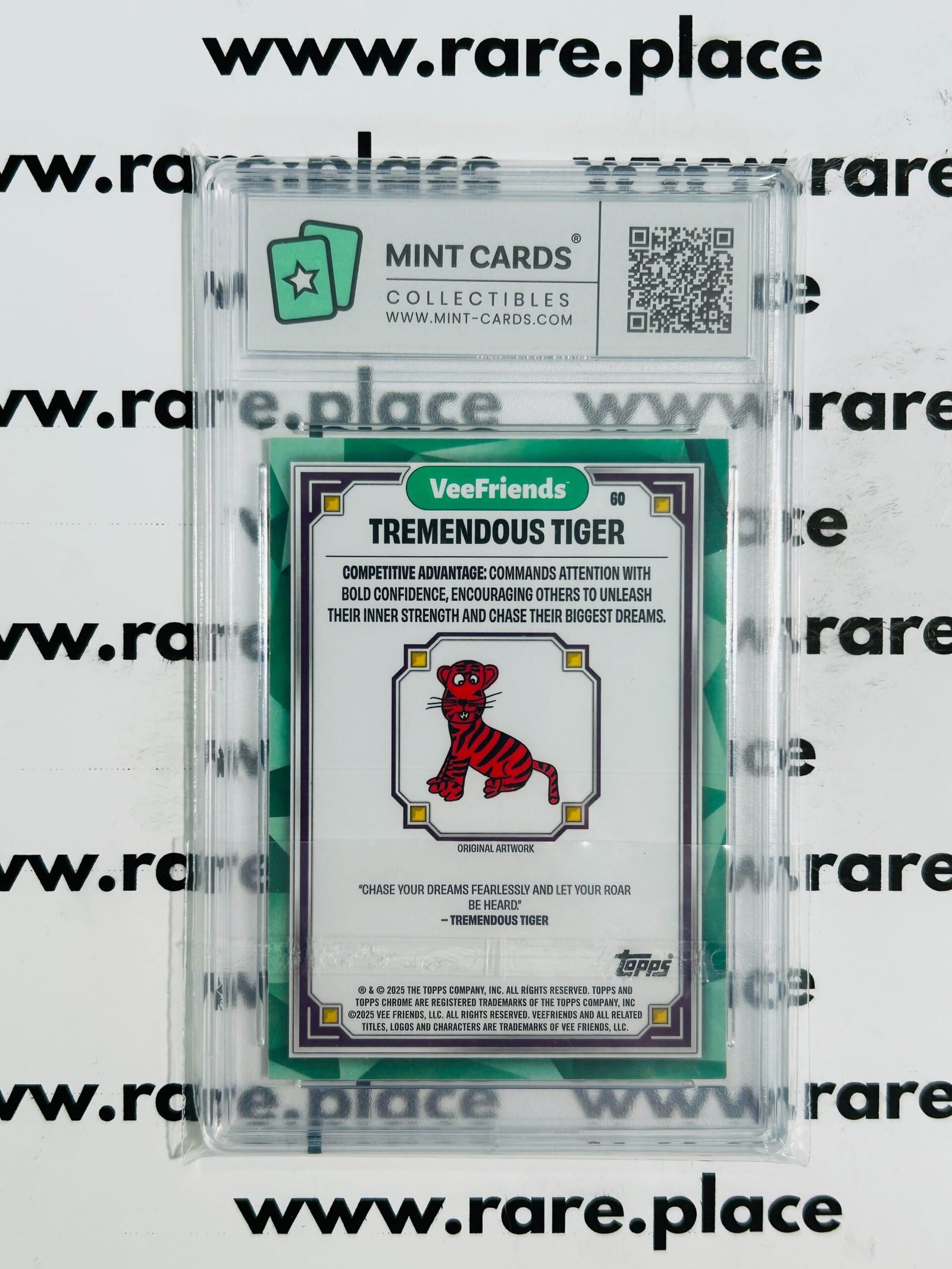 2025 Topps Chrome Tremendous Tiger Veefriends First Chrome #60 MINT 9 - Image 2