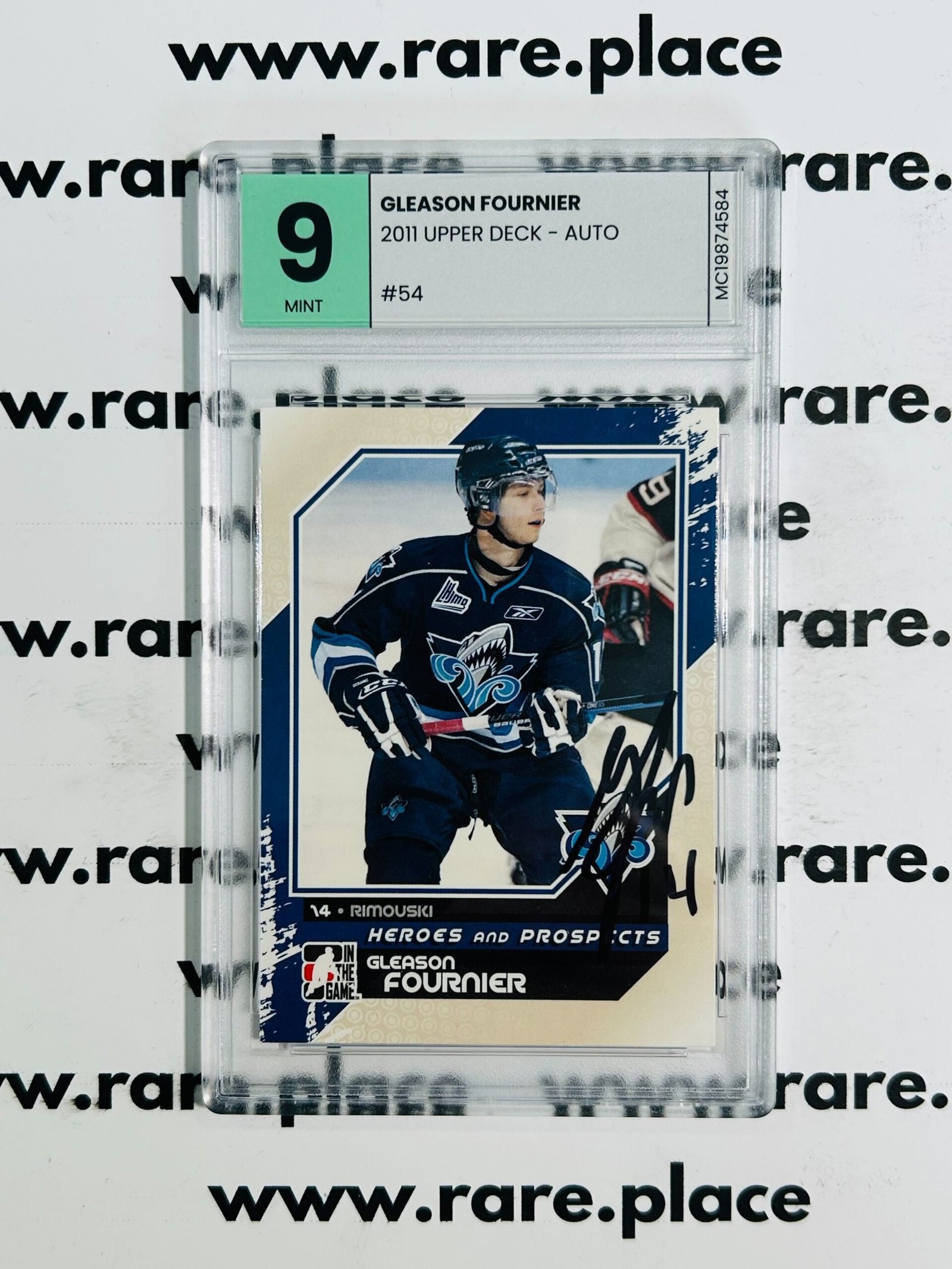 2011 Upper Deck - Auto Gleason Fournier #54 Mint 9