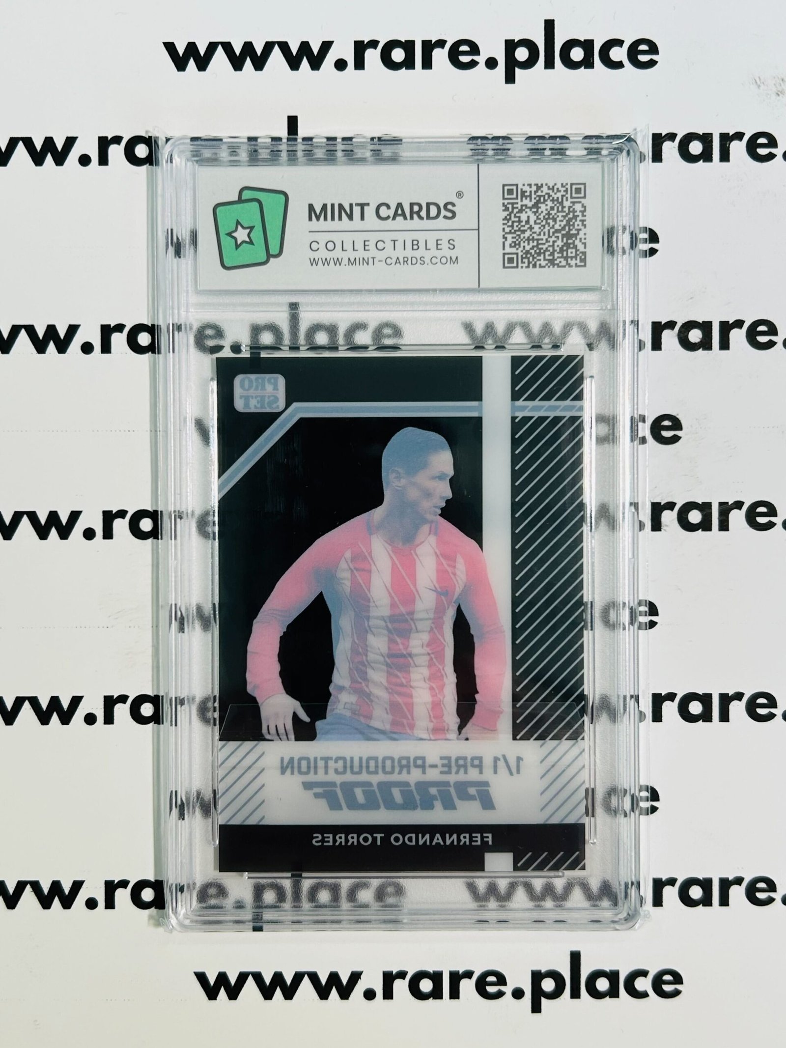 2024 Leaf Pro Set – Fernando Torres 1/1 Proof Clear Black GEM MINT 10 - Image 2