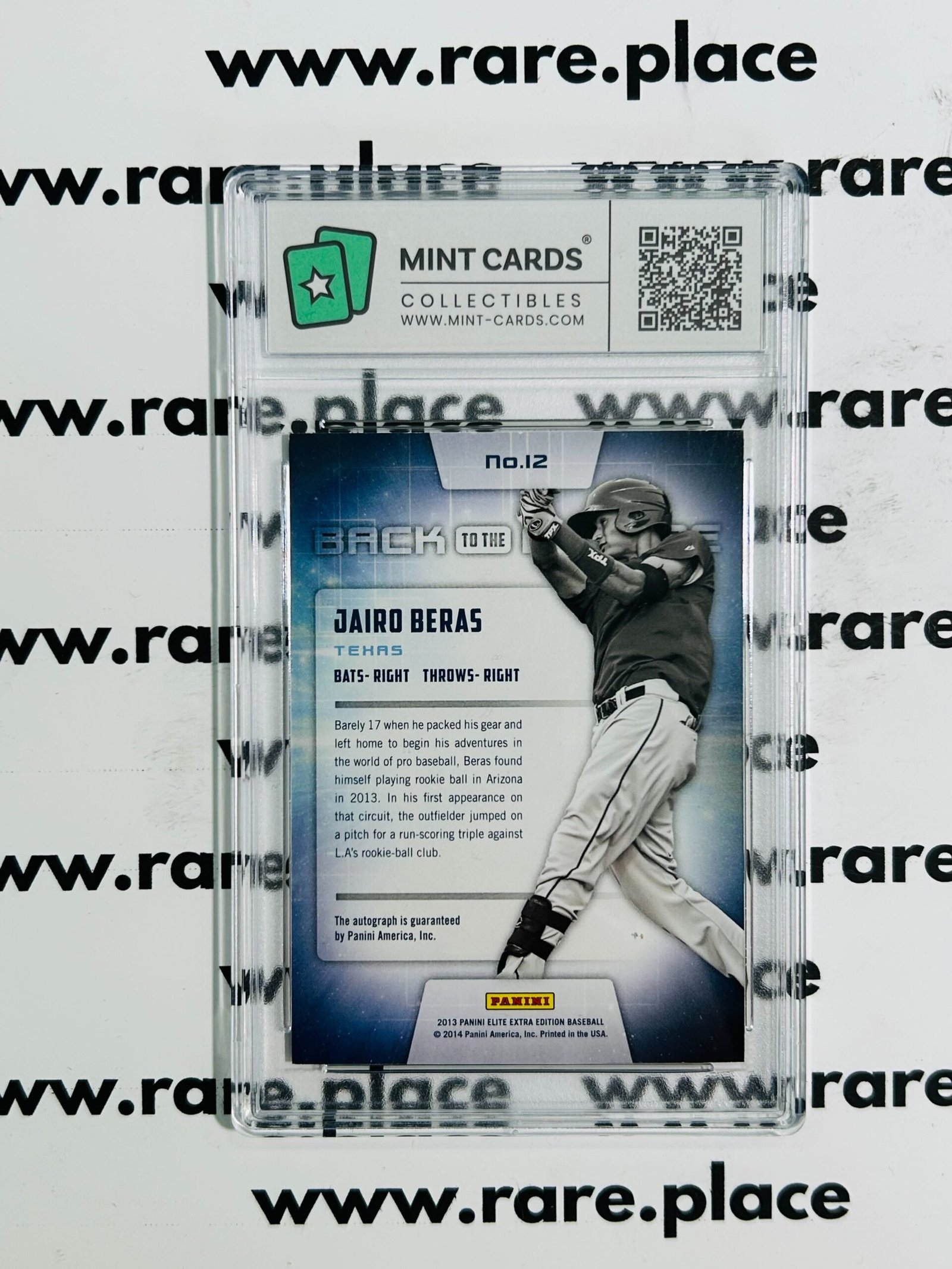 2014 Panini – Auto Jairo Beras Elite Extra Edition #12 NEAR MT-MT 8 - Image 2