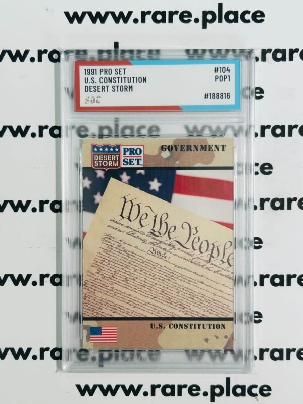 1991 Pro Set U.S. Constitution Desert Storm #104 SOC POP1